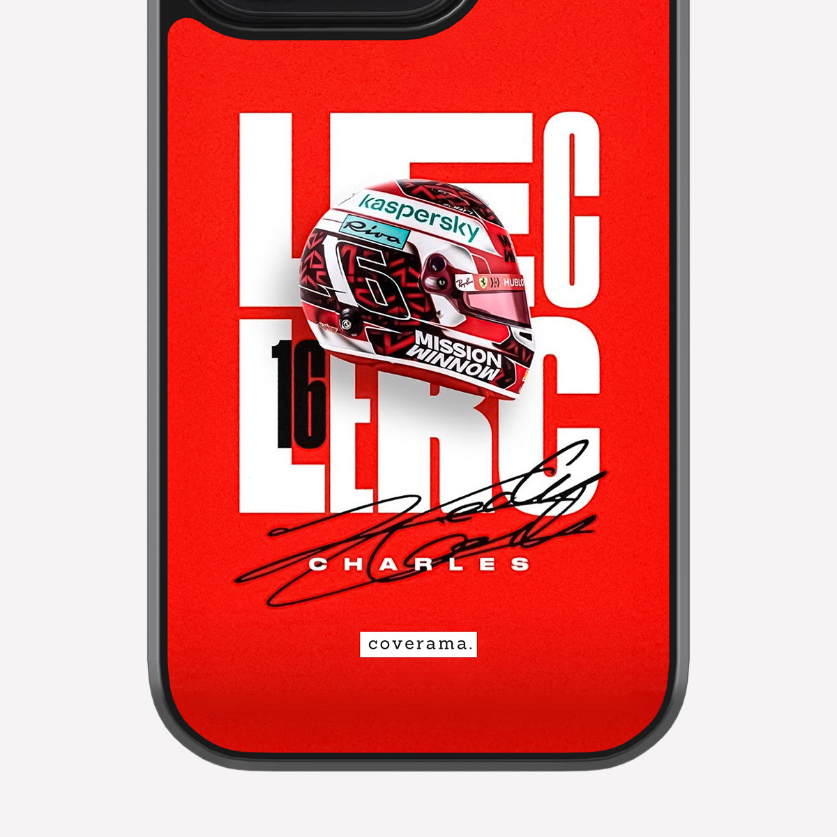 Charles Leclerc Autograph Glass Case