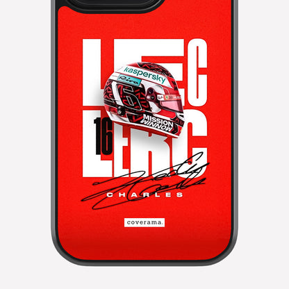 Charles Leclerc Autograph Glass Case