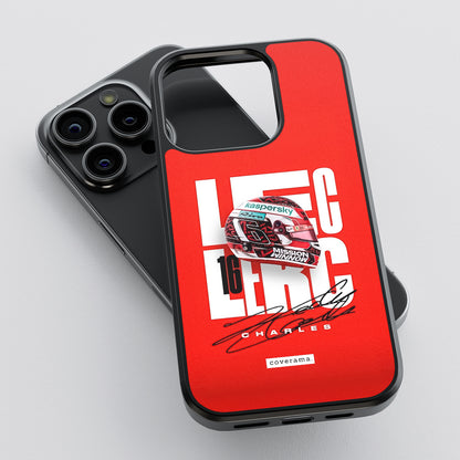 Charles Leclerc Autograph Glass Case