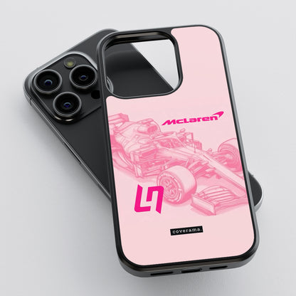 Lando Norris McLaren Pink Glass Case