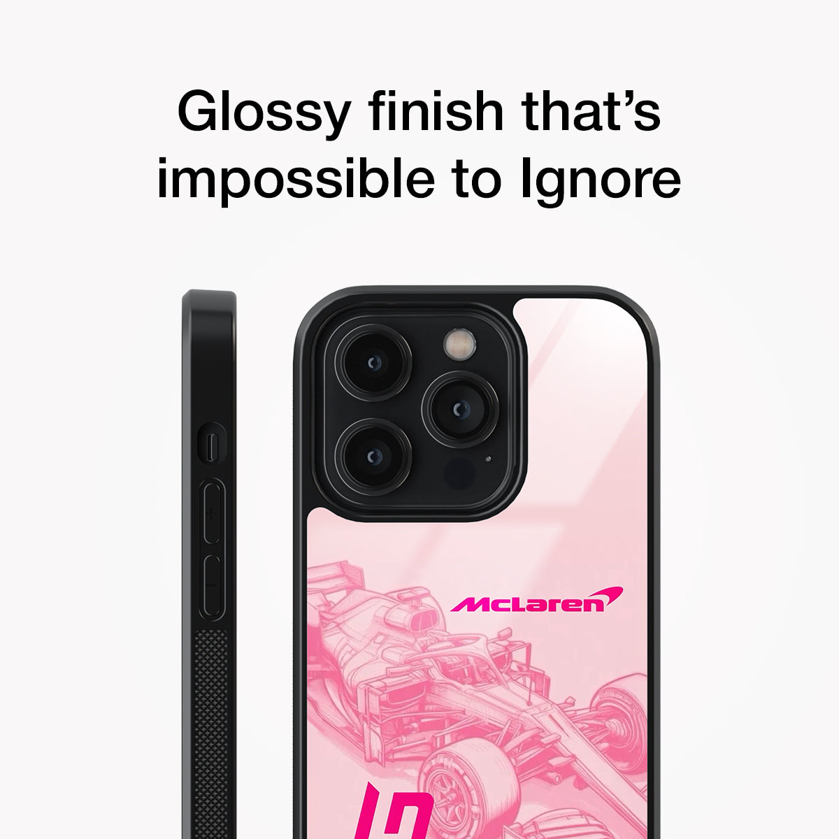 Lando Norris McLaren Pink Glass Case