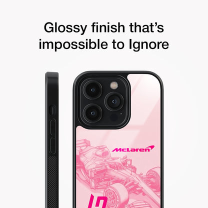 Lando Norris McLaren Pink Glass Case