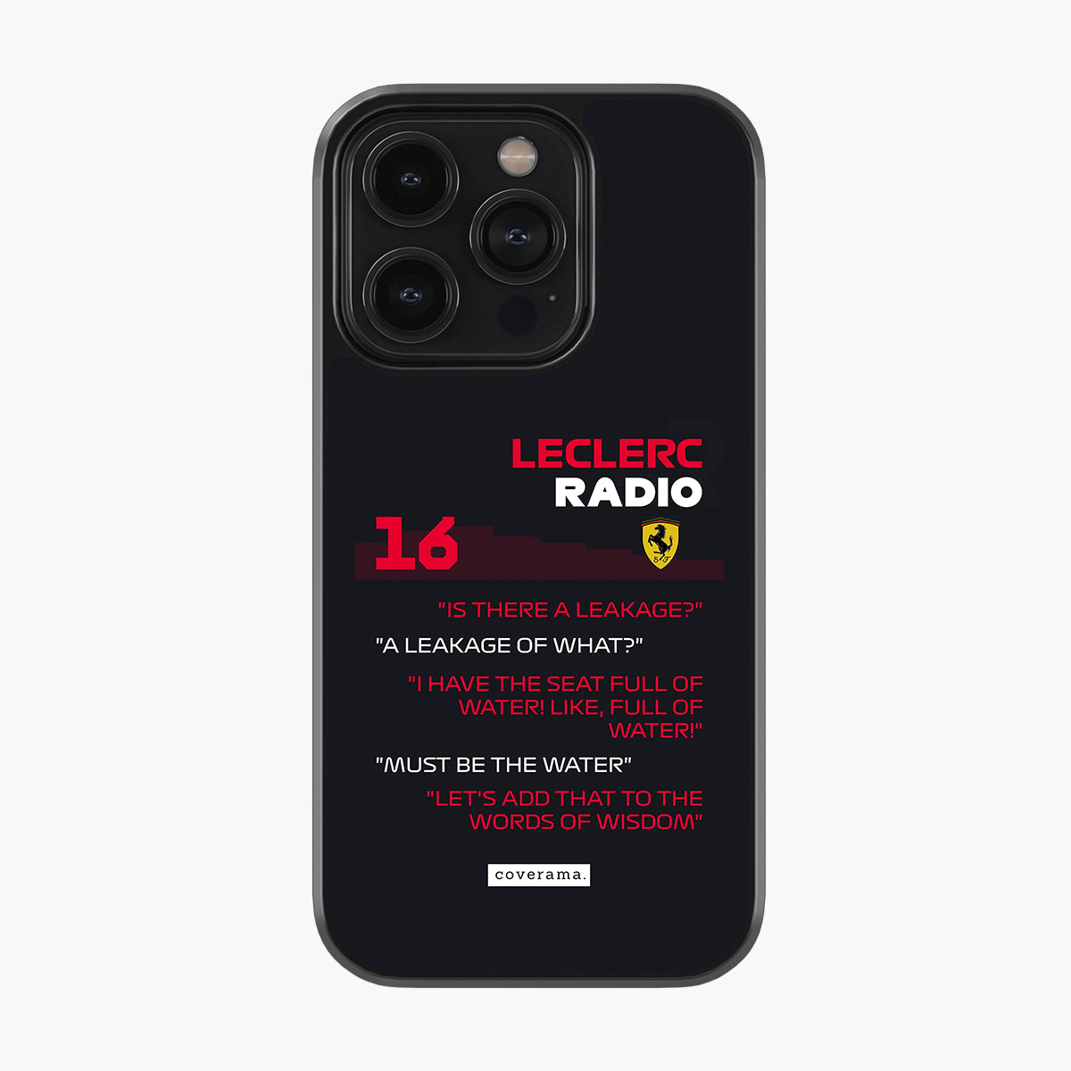 Charles Leclerc Radio Glass Case
