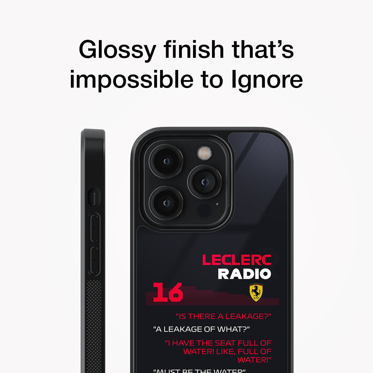 Charles Leclerc Radio Glass Case