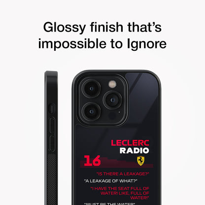 Charles Leclerc Radio Glass Case