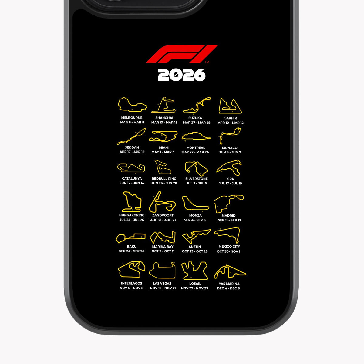 2026 Calendar Glass Case