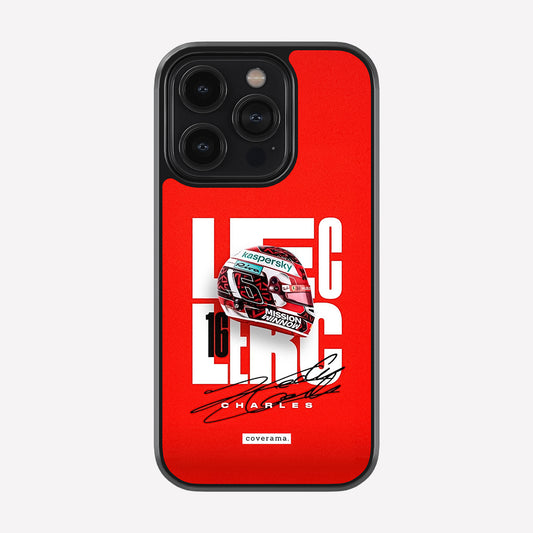 Charles Leclerc Autograph Glass Case