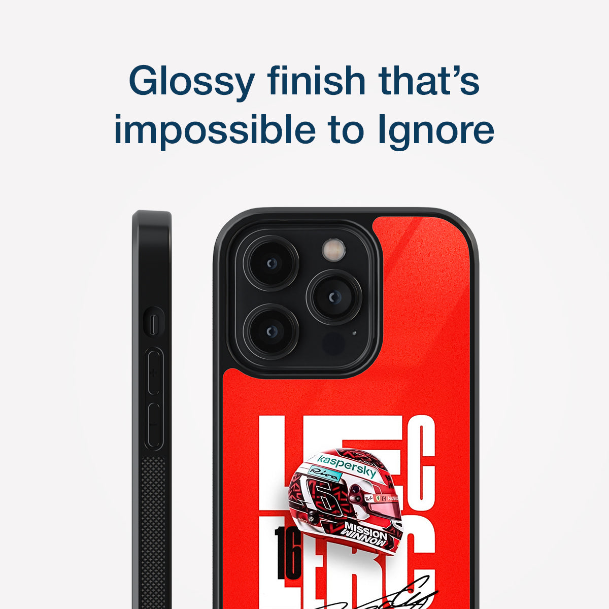 Charles Leclerc Autograph Glass Case