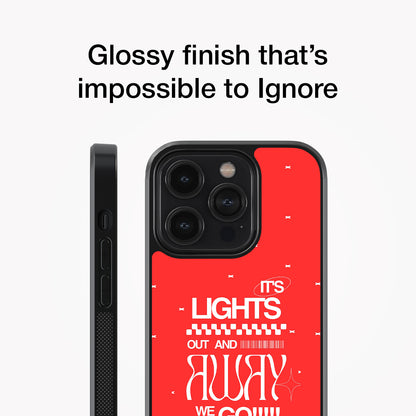 Race Day Red Glass Case