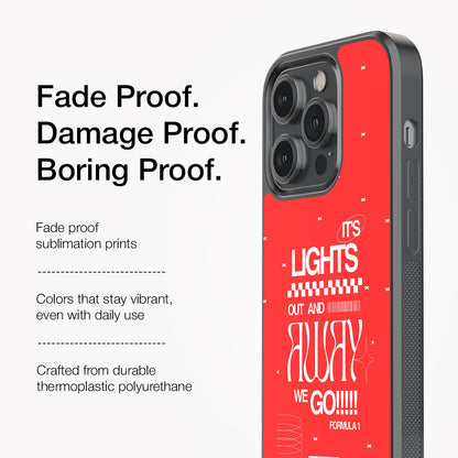 Race Day Red Glass Case