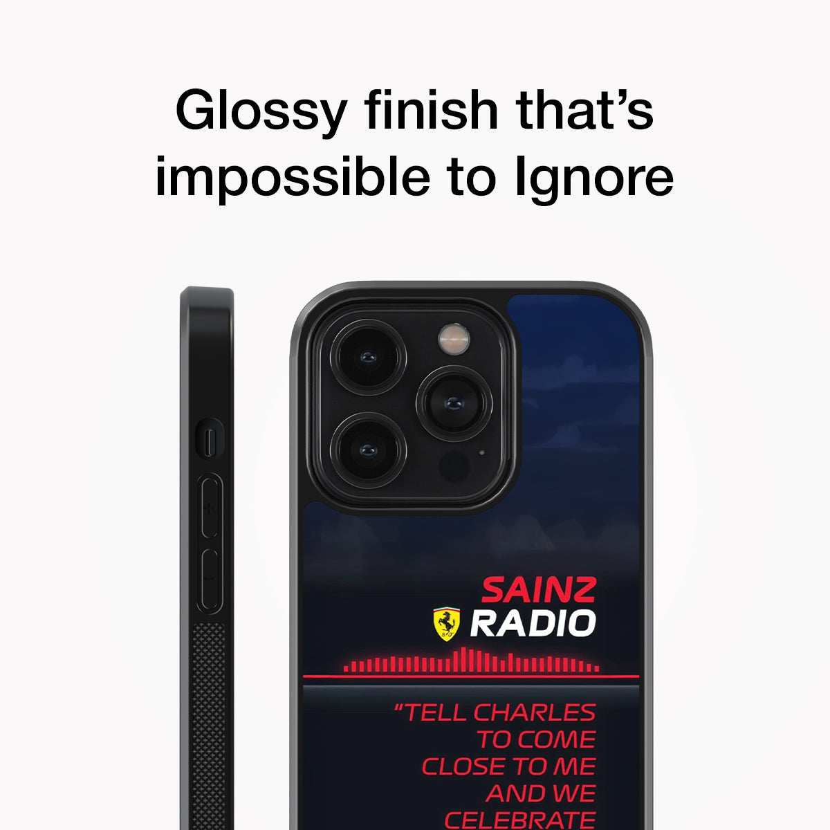 Carlos Sainz Radio Glass Case