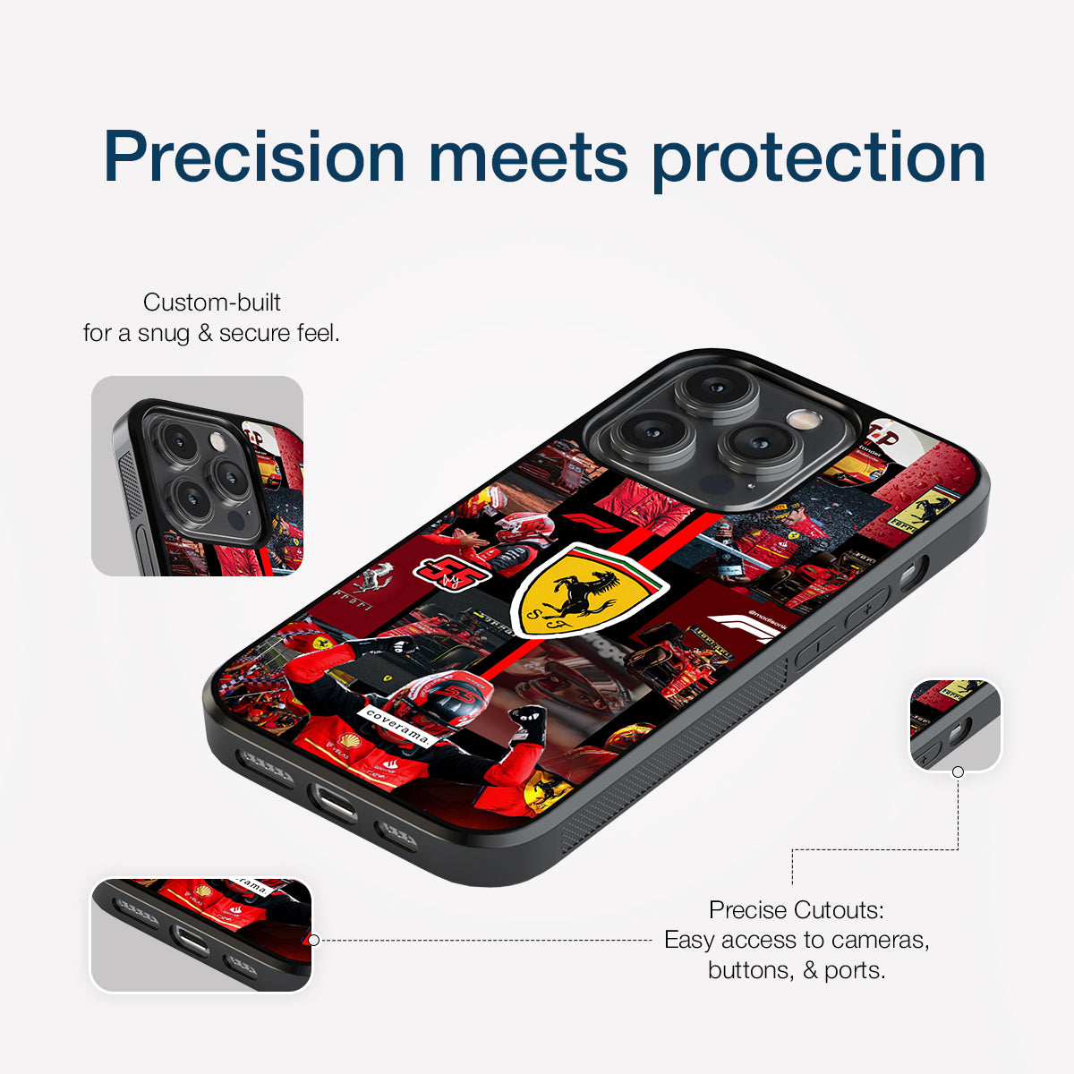 Ferrari Collage Glass Case