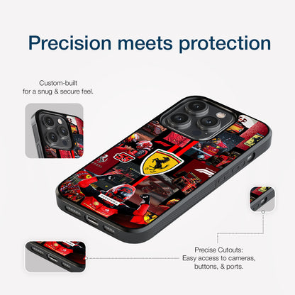 Ferrari Collage Glass Case