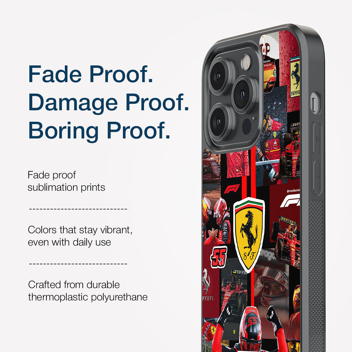 Ferrari Collage Glass Case