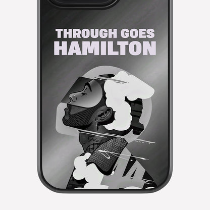 Lewis Hamilton B&W Glass Case