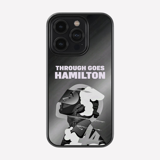 Lewis Hamilton B&W Glass Case
