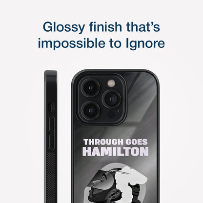 Lewis Hamilton B&W Glass Case